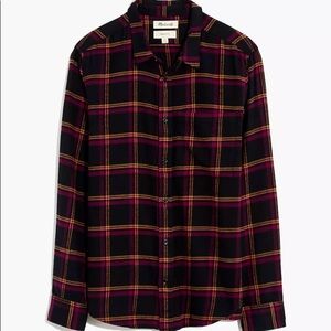 Madewell Flannel Perfect Shirt in Peretz Plaid